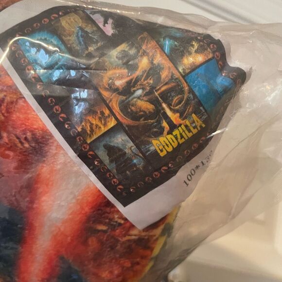 Godzilla Backpack Godzilla Christmas Sweater 2X Godzilla Plush Throw Blanket NEW - Picture 12 of 16